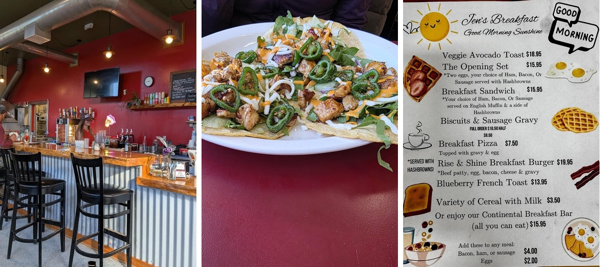 Jen's Pizzaria Menu
