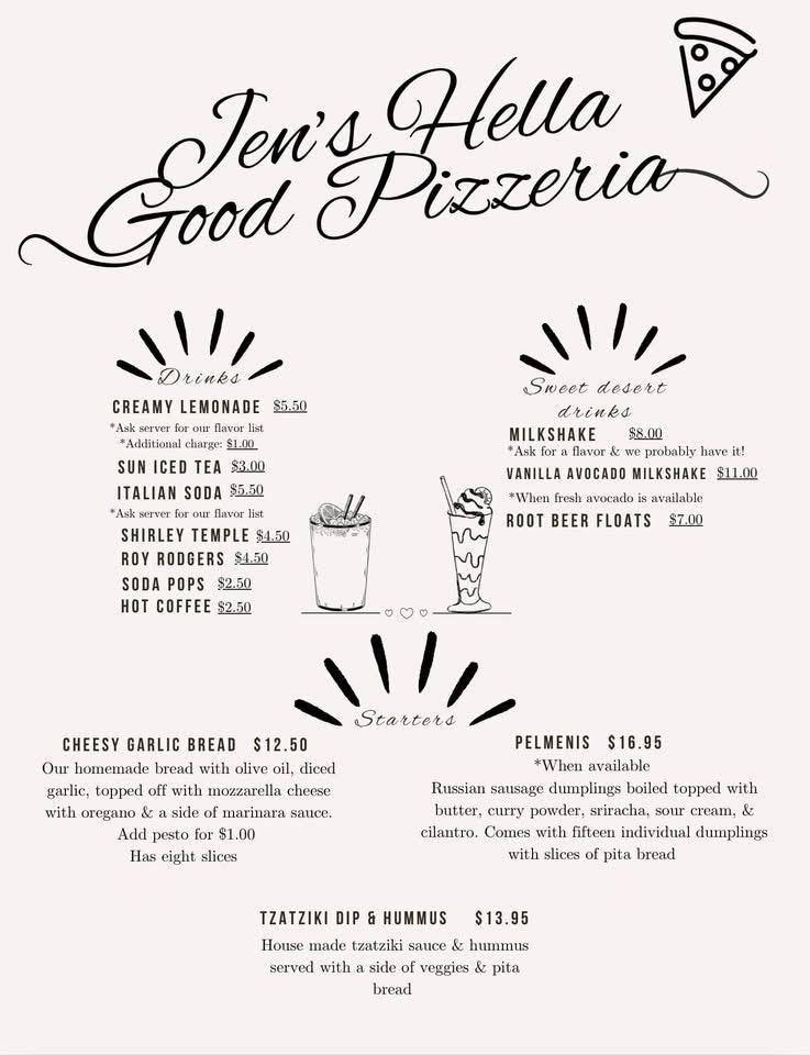Jen's Pizzaria Menu image 4